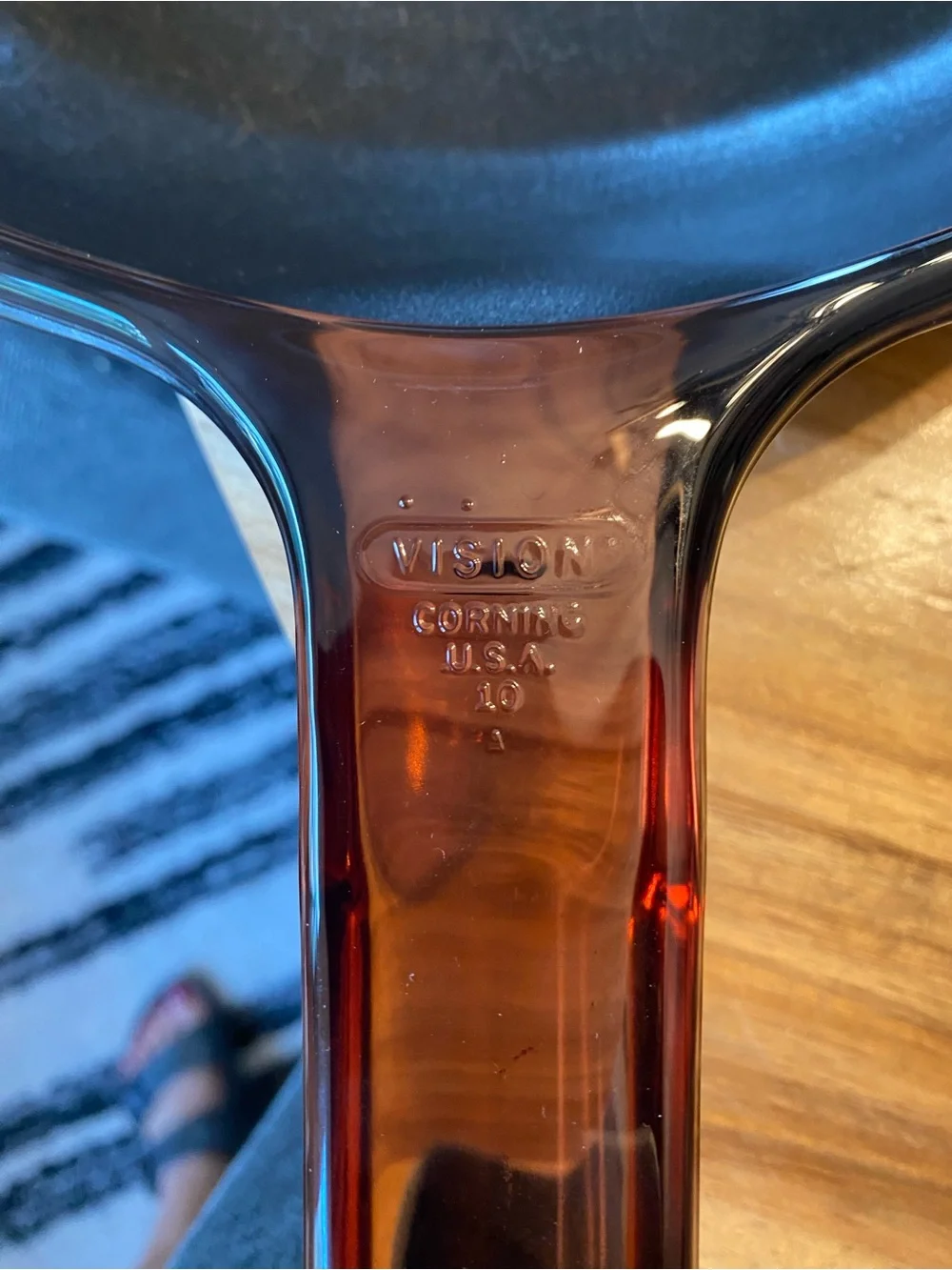 VISIONS CorningVision Amber Glass Non-Stick Frying Pan Skillet 10 in